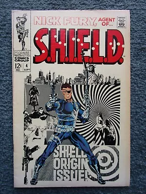 Buy 1968 Nick Fury Agent Of S.H.I.E.L.D.  Key Issue #4 Comic Book • 31.97£
