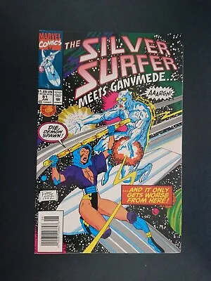 Buy Silver Surfer 81 V3 - Near Mint 9.4 - 1st App Ganymede, 1st Tyrant  - Newsstand • 15£