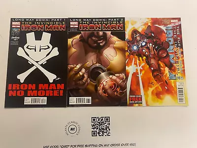 Buy 3 Marvel Comics The Invincible Iron Man #516 517 523  99 KM1 • 8.31£
