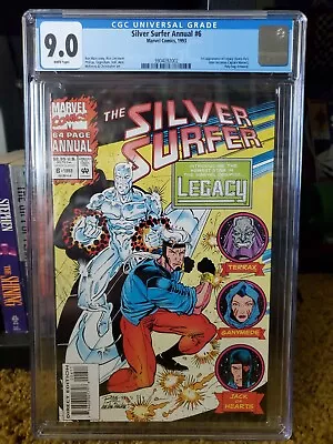 Buy SILVER SURFER ANNUAL #6 CGC 9.0 1st APP. LEGACY. White Pages.  • 19.71£