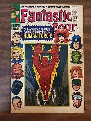 Buy Fantastic Four 54 Silver Age 1966 3rd Black Panther 1st John Prester Wanderer • 47.51£