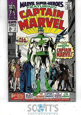 Buy Marvel Super-heroes  #12  Vf  1st Captain Marvel (mar-vell) • 300£
