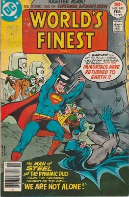 Buy Worlds Finest #243  (DC 1977) BATMAN SUPERMAN FN Condition • 4£