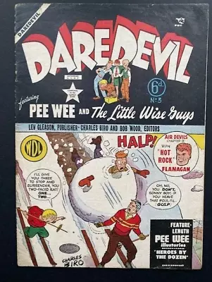 Buy DAREDEVIL #3 & #6 (Pembertons/WDL/ Lev Gleason) C Biro. UK-r Of #71 & #81 ..1951 • 25£