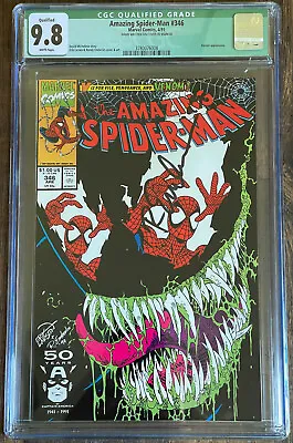 Buy The Amazing Spiderman # 346 Signed By 1/2 Artists Graded CGC 9.8! • 126.16£