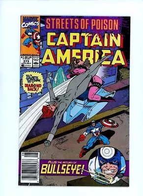 Buy Captain America # 373 1st Appearance Of Leon Hoskins Marvel Comics 1990 • 7.01£