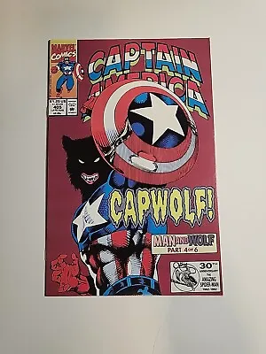 Buy Captain America #405:  Dances With Werewolves!  1st Cap Wolf, Marvel 1992 NM- • 9.46£