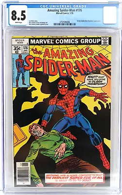 Buy Amazing Spider-Man #176 Marvel Comics CGC 8.5 CGC Graded Comic Book • 102.77£