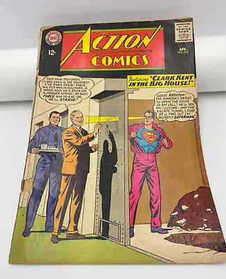 Buy Action Comics #323 1965 Clark Kent In The Big House Cover By Curt Swan DC Comics • 7.20£