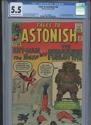 Buy Tales To Astonish #48 1963 CGC 5.5 (1st App Of Porcupine) • 104.46£