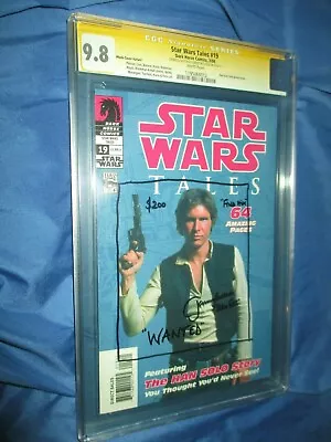 Buy STAR WARS TALES #19 CGC 9.8 SS Signed/Original Sketch JEREMY BULLOCH Han Wanted! • 1,580.59£