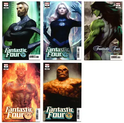 Buy Fantastic Four #1 COVER E F G H & Wedding Special #1 D Artgerm TRADE Set 2018 • 23.89£