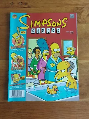 Buy Simpsons Comics Batman! Bart Gets Into The Swing  Issue #106 Bongo Comics 2005 • 4.99£