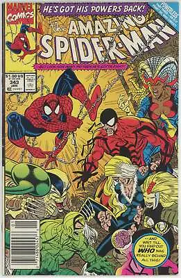 Buy Amazing Spider Man #343 (1963) - 6.5 FN+ *War Garden/Black Cat* • 2.83£
