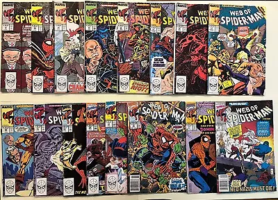 Buy Web Of Spiderman Mixed Lot - (1989) 16 Issues Inc. #70 1st App Spider-Hulk VG/FN • 24.99£