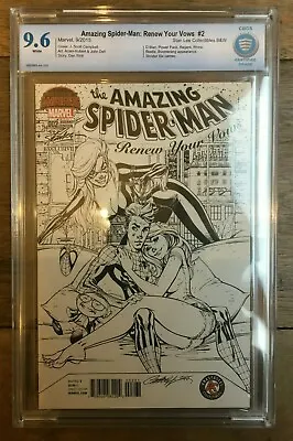 Buy Amazing Spider-Man Renew Your Vows #2 J Scott Campbell Sketch Variant CBCS 9.6 • 45£