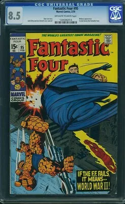 Buy FANTASTIC FOUR  # 95 Awesome Cover! CGC 8.5 NICE!     1204382014 • 52.96£