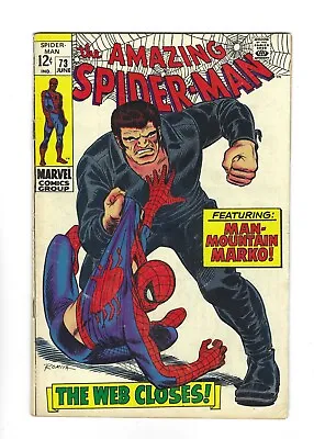 Buy Amazing Spider-Man #73   1st SILVERMANE, 3.0 GD/VG Centerfold, 1969 Marvel • 31.66£