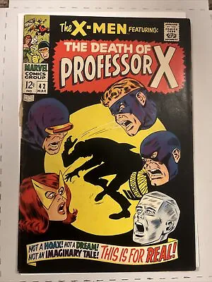 Buy Uncanny X-Men #42 - Death Of Prof X - Origin Of Cyclops - 1968 -l • 55.19£