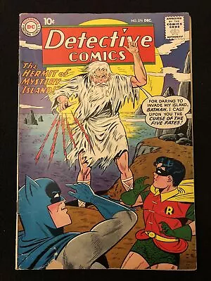 Buy Detective Comics 274 3.0 3.5 Top Staple Detached Centerfold 1959 Mylite 2 Mo • 31.97£