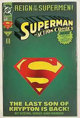 Buy SUPERMAN In ACTION COMICS Issue 687 REIGN OF THE SUPERMEN #12 DC Comic Book 1993 • 8.69£