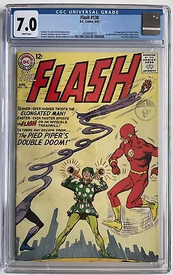 Buy Flash #138 (1963) CGC 7.0 1st Dexter Myles + Pied Piper Elongated Man Appearance • 125£