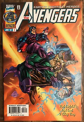 Buy Avengers #3 By Rob Liefeld Jeph Loeb Captain America Thor Mantis Kang NM/M 1997 • 3.19£