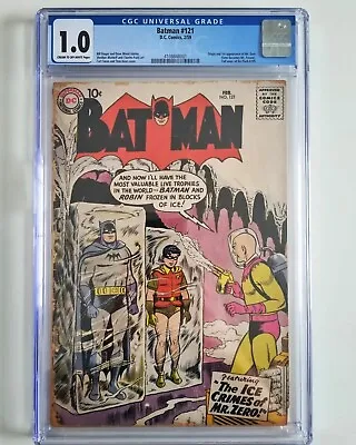 Buy Batman #121 (1959) CGC 1.0 - 1st & Origin Of Mr. Freeze (Mr. Zero); Bill Finger • 1,027.38£