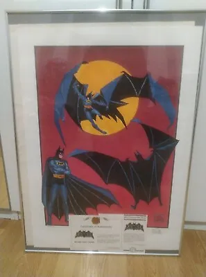 Buy Batman Signed Bob Kane With Coa Limited Lithograph Print 30.5  X 22  • 289.95£