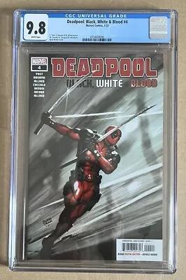 Buy Deadpool Black White & Blood #4 CGC 9.8 Marvel Comics (2022) • 80£