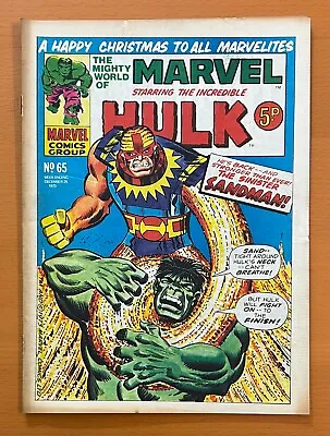 Buy Mighty World Of Marvel #65 RARE MARVEL UK 1973. Stan Lee. FN Bronze Age Comic • 12.95£