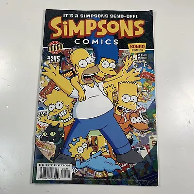 Buy Simpsons Comics #245 (2018) Matt Groening Bongo Comics Last Issue Send-Off • 14.30£