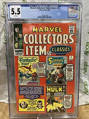 Buy Marvel Collectors' Item Classics #3 1966 CGC 5.5 - 1st Reprint Strange Tales #10 • 63£