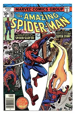 Buy Amazing Spider-man #167 8.5 1st Will O' The Wisp App Ow/w Pgs 1977 • 27.71£