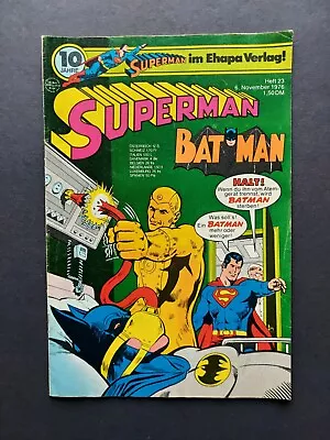 Buy EHAPA COMIC / SUPERMAN BATMAN Issue 23 Of 1976 / Z1-2 (with Voucher) • 7.62£