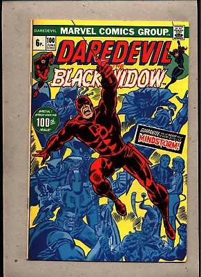 Buy DAREDEVIL & THE BLACK WIDOW #100_JUNE 1973_VERY FINE_SPECIAL 100th ISSUE_UK! • 0.99£