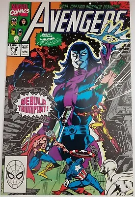 Buy Avengers #318 (Marvel Comics, 1990) Spider-Man, Nebula, Thor, Iron Man, Vision • 2.79£