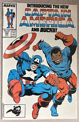 Buy Introducing The New Captain America And Bucky! #334 Marvel Comic Book 1987 • 9.88£