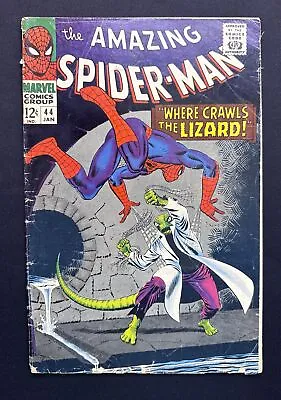 Buy Marvel The Amazing Spider-man #44 Where Crawls The Lizard 1967 • 60.81£