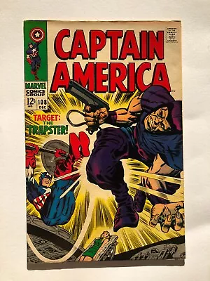 Buy Captain America #108 With Jack Kirby Art - Marvel Silver Age 1968 • 37£