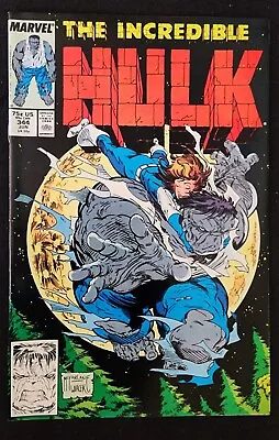 Buy INCREDIBLE HULK #344 - Marvel 1988 Todd McFarlane Amazing Spider-Man #300 Homage • 19£