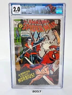 Buy The Amazing Spider-Man #101 Marvel 1971 First Morbius CGC 2.5 • 119.92£