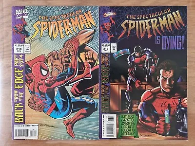 Buy Spectacular Spider-man (1976 1st Series) Issues 218 And 219 • 4.05£
