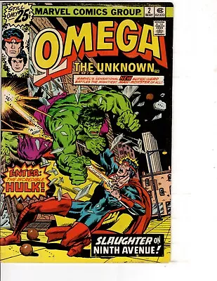 Buy Omega The Unknown #2 Comic Book - DC Bronze Age - Incredible Hulk! 1976 • 7.96£