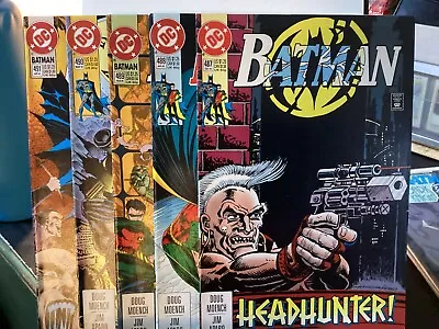 Buy 5 Comic Lot Batman #487 488 489 490 491 Dc 1993 Bane Joker Riddler Hg Books • 19.98£
