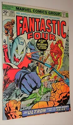 Buy Fantastic Four #150 Wedding Issue Ultron 7 Inhumans  Nice 9.0/9.2  1974 • 44.24£