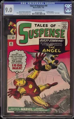 Buy Tales Of Suspense # 49 CGC 9.0 OW/W (Marvel, 1964) 1st X-Men/Angel Crossover • 1,420.88£