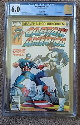 Buy CAPTAIN AMERICA #241 (1980) -  CGC 6.0 Featuring The PUNISHER - Key Issue • 49£