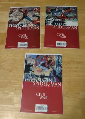 Buy Amazing Spider Man 436, 437, 438 Civil War, A Marvel Comics Event • 3.94£