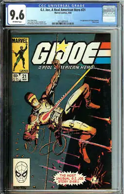 Buy G.i. Joe, A Real American Hero #21 Cgc 9.6 Ow Pages // Silent Issue 1984 • 418.03£